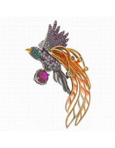265B0014   Broche Plata...