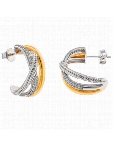 268A0137   Pendientes Plata Combinada...