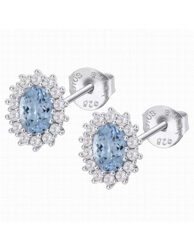 LP3459-4/5   Pendientes Plata Rodiada...