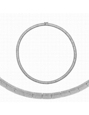 112C0161  Collar Plata Rodiada...