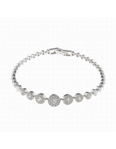 136P0245   Pulsera Plata Rodiada...