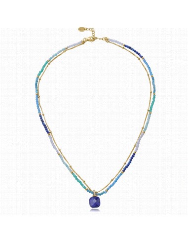 13270C100-42   Collar Plata Chapada...
