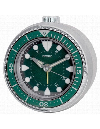 QHE207A   Despertador Seiko Gris y...