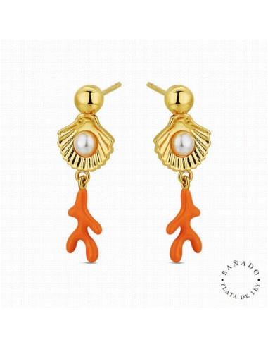 9126165   Pendientes Metal Bañdo PVD...