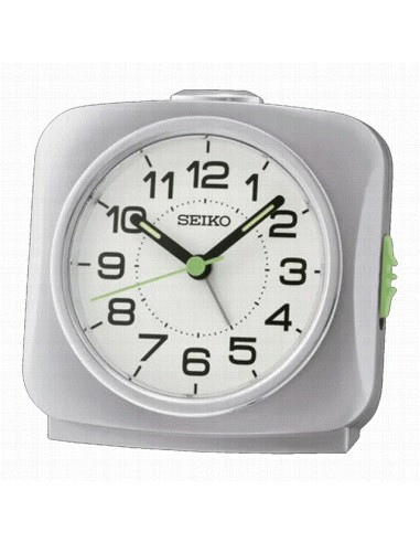QHE194S  Despertador Seiko Plata...