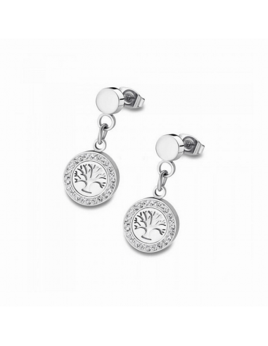 LS1869-4/1   Pendientes Acero Lotus...