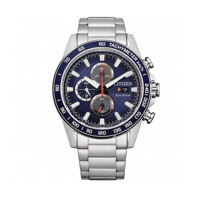 Reloj hombre acero Citizen Eco Drive con esfera azul