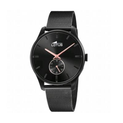 Reloj de hombre acero negro Lotus